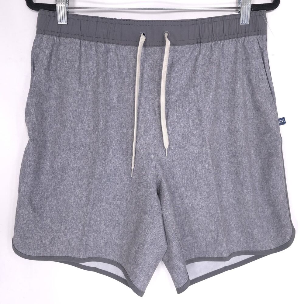 PENGUIN SPORT Mens New Short Quiet Gray Heather MEDIUM Drawstring OGBSE0G3
